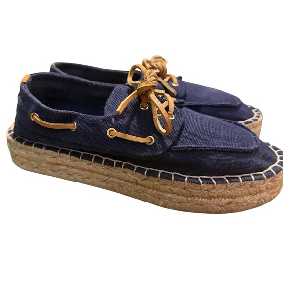 Tory Burch Women's Blanton Boat Shoes Navy Size‎ 6.5** Nautical Coastal Chic - Picture 10 of 12